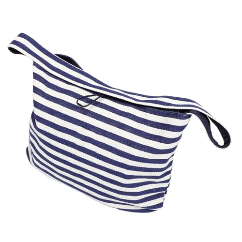 WATIIFUFU Gestreifte Beidseitig Tragbare Canvas-tasche mit Großer Kapazität Langlebig und Wasserfest Vielseitige Schulter Umhängetasche für Strand Einkauf und Alltag von WATIIFUFU