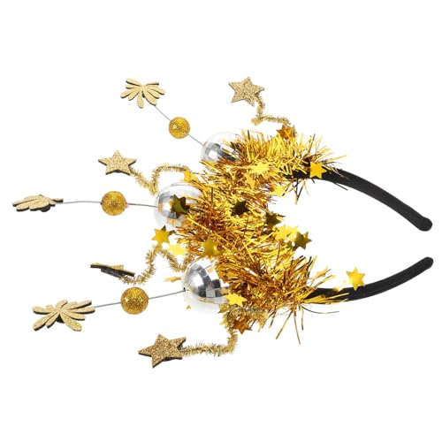 WATIIFUFU Feiertags-party-stirnband Mit Sternen Für Silvester Neujahr Glitzerndes Haarband Aus Kunststoff Für Partyfotos Und Festliche Verkleidungen von WATIIFUFU