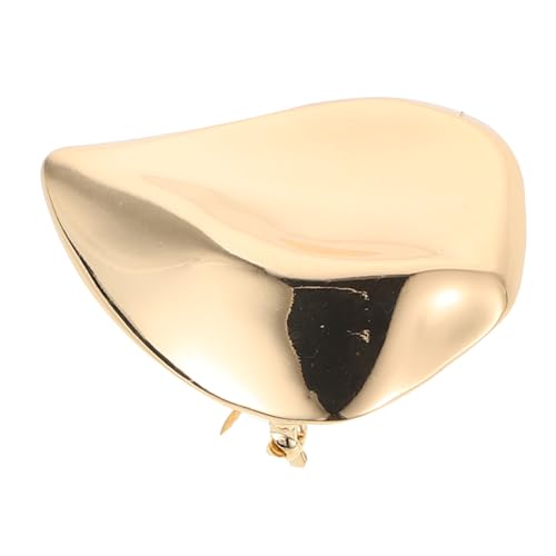 WATIIFUFU Goldfarbene Unregelmäßige Herz brosche aus Robustem Metall Poliert mit Glatter Oberfläche Modisches Accessoire für Kleidung Schals Hüte und Rucksäcke Vielseitiger Ansteckpin für von WATIIFUFU