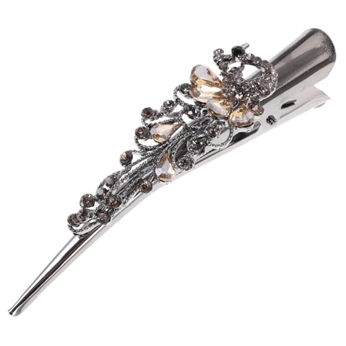WATIIFUFU Große Vintage Entenschnabel Haarspange mit Strasssteinen Eleganter Metall Haarschmuck Langlebige Schmuckklammer für Damen Geeignet für Party Festival Alltag und WATIIFUFU Große Vintage Entenschnabel Haarspange mit Strasssteinen Eleganter Metall Haarschmuck Langlebige Schmuckklammer für Damen Geeignet für Party Festival Alltag und von WATIIFUFU