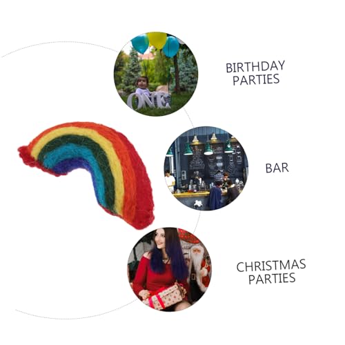 WATIIFUFU Handgefertigte Brosche aus Wollfilz Dekorative Regenbogen anstecknadel Leichte und Langlebige Mode schmuck brosche für Damenkleidung Stilvolles Accessoire Geschenk von WATIIFUFU