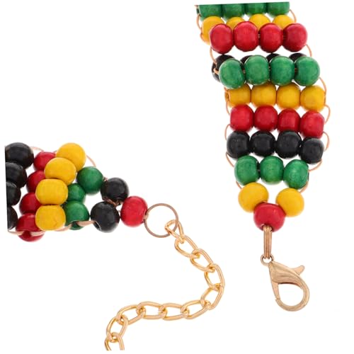 WATIIFUFU Handgefertigte Lange Holzperlenkette Mehrschichtig Farbenfroh Afrikanischer Ethno choker Leichter Damen schmuck für Alltag und Partys WATIIFUFU Handgefertigte Lange Holzperlenkette Mehrschichtig Farbenfroh Afrikanischer Ethno choker Leichter Damen schmuck für Alltag und Partys von WATIIFUFU