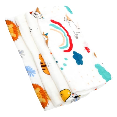 WATIIFUFU 4stücke Baumwolle Handtücher Waschlappen Wasser Saugfähigen Tücher Gesicht Reinigung Handtücher Speicheltuch Spucktücher von WATIIFUFU