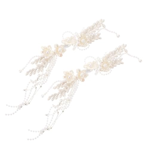 WATIIFUFU 1paar Braut Haarklammer Mit Künstlichen Perlen Elegante Hochzeit Haarschmuck Für Bräute Geeignet Für Haartypen Perfektes Accessoire Für Besonderen Tag von WATIIFUFU
