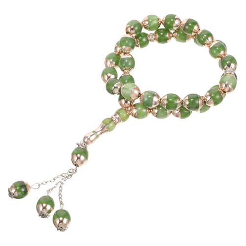 WATIIFUFU Islamische Gebetskette mit Achat perlen Leicht und Kompakt Vielseitig als Armband oder Halskette Geeignet für Gebet Anbetung und Täglichen Schmuck Farblich Zufällige Farbe von WATIIFUFU