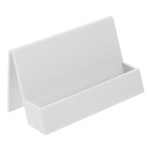 WATIIFUFU Visitenkartenständer Für Schreibtisch Namenskartenhalter Aus Robustem Material Visitenkarten-Organizer Für Home-Office Platzsparend Und Stabil von WATIIFUFU