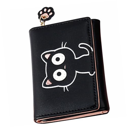 WATIIFUFU Katzendesign Geldbörse Für Damen Kleiner Geldbeutel Mit Katzenmotiv Hochwertiges Kunstleder Praktischer Münz Und Kartenhalter Für Alltag Und Ausgehen von WATIIFUFU