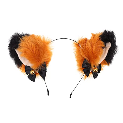 WATIIFUFU Katzenohren Stirnband Katzenohren Haarband Haarreif Gold Party-kopfschmuck Urlaubs-haarreif Tier-haarreif Ohr-stirnband Katzenohr-stirnband von WATIIFUFU