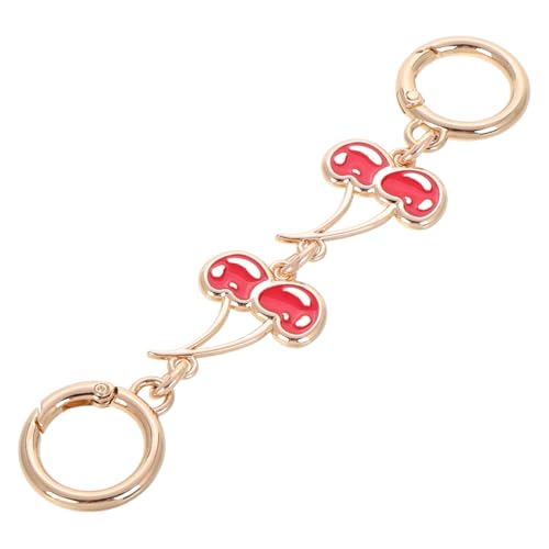WATIIFUFU Kirschkette Taschenriemen Verlängerung Roter Anhänger Handtaschen accessoire für Stabile Tragbarkeit und Modischen Look von WATIIFUFU