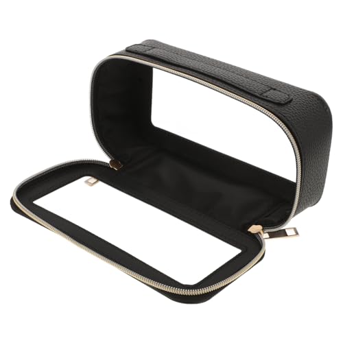 WATIIFUFU Klar PVC Kosmetiktasche Wasserdichter Tragbarer Make-up Pinselhalter Für Reisen Multifunktionale Organizer-Tasche Für Damen Und Herren Design Mit Strukturierter Oberfläche von WATIIFUFU