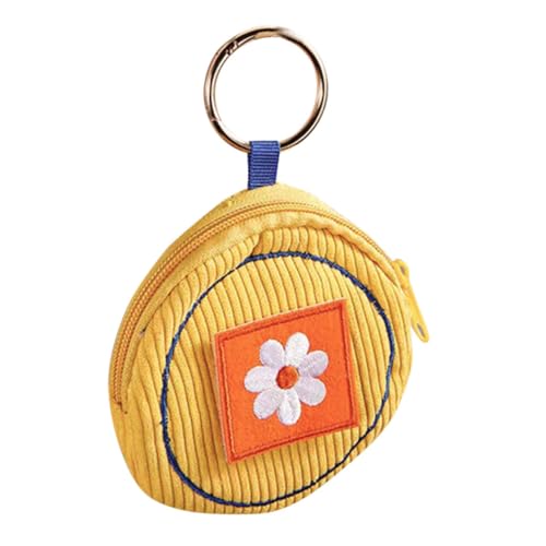 WATIIFUFU Kleines Damen Münzportemonnaie mit Beständiger Stickerei Kompakt und Langlebig Modisches Mini Portmonee für Frauen Praktische Münztasche für Alltag und Unterwegs von WATIIFUFU