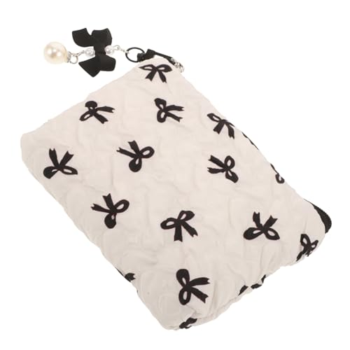 WATIIFUFU Kosmetiktasche Damen mit Schleifen Design Multifunktionale Make up Tasche für Reise und Alltag Geräumiger Organizer mit Robustem Material Pflegeleicht und Stilvoll für Frauen von WATIIFUFU
