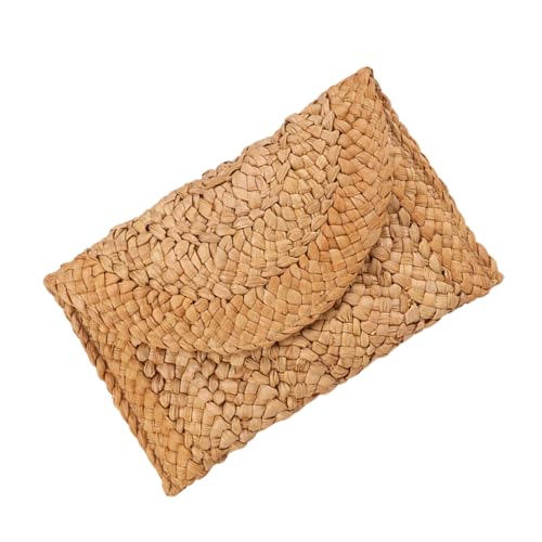 WATIIFUFU Leichte Damen Strohtasche Clutch Handgefertigt Sommer Strandtasche Große Kapazität Für Urlaub Party Alltag von WATIIFUFU