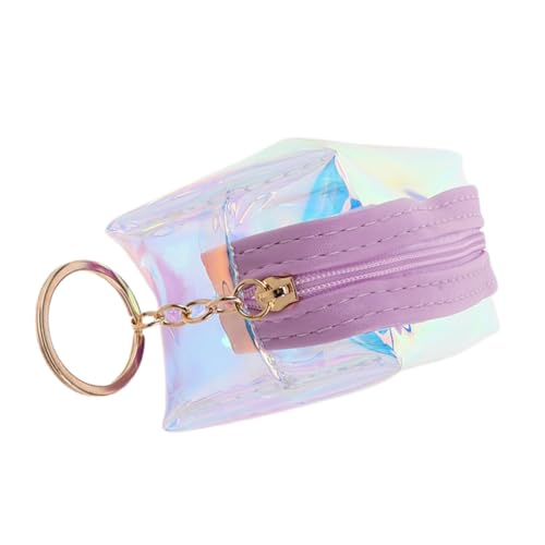 WATIIFUFU Mädchen Geldbörsen Geldbörsen Münzgeldbörse Schlüsselanhänger Transparenter Schlüsselhalter Schlüsselanhänger Geldbörse Mini Münzbeutel Hängegeldbörse von WATIIFUFU