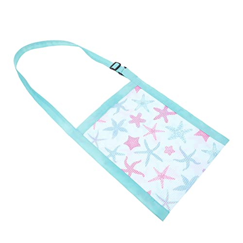 WATIIFUFU Mesh Strandtasche mit Muschelmotiv Leichte Netztasche zum Sammeln Muscheln Robuste Aufbewahrungstasche für Jungen und Mädchen Vielseitig für Strand und Ausflüge Zufälliger Stil von WATIIFUFU