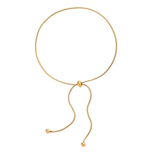 WATIIFUFU Modische Damen Fußkette aus Langlebiger Verstellbar mit Schlangenknochen design Goldfarben Eleganter Schmuck für Sommer und Alltag von WATIIFUFU