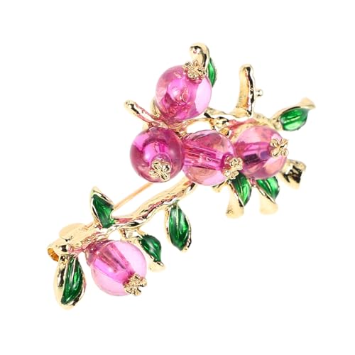 WATIIFUFU Modische Persimmon Brosche Damen Lapel Pin aus Zinklegierung Herbst Schmuck Accessoire Einzigartige Anstecknadel für Kleidung und Blazer von WATIIFUFU