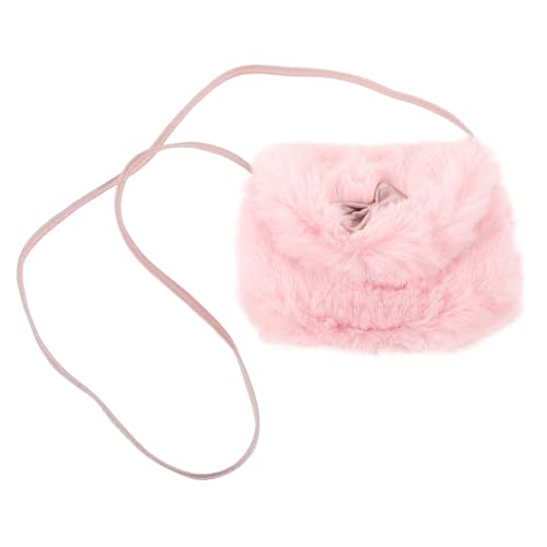 WATIIFUFU Pelzige Tasche Für Kleine Mädchen Umhängetasche Leicht Und Robust Mit Ausreichend Für Münzen Schlüssel Und Haarspangen Für Urlaub Party Und Täglichen Gebrauch von WATIIFUFU