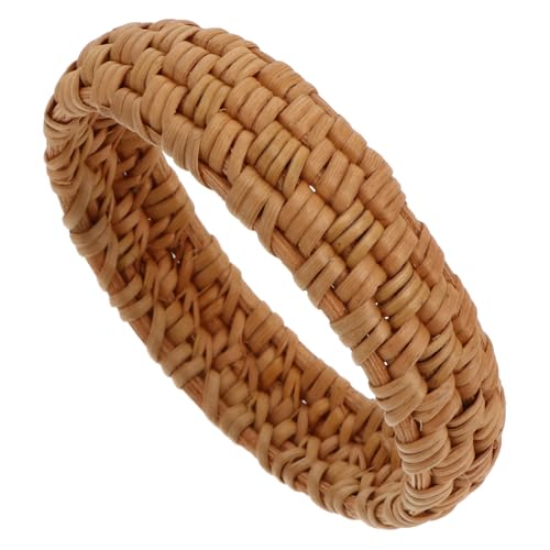 WATIIFUFU Rattan Armband Handgefertigt Natürlich Leicht Vintage Breiter Flecht armreif Damen Schmuck für Urlaub Strand Boho Stil WATIIFUFU Rattan Armband Handgefertigt Natürlich Leicht Vintage Breiter Flecht armreif Damen Schmuck für Urlaub Strand Boho Stil von WATIIFUFU