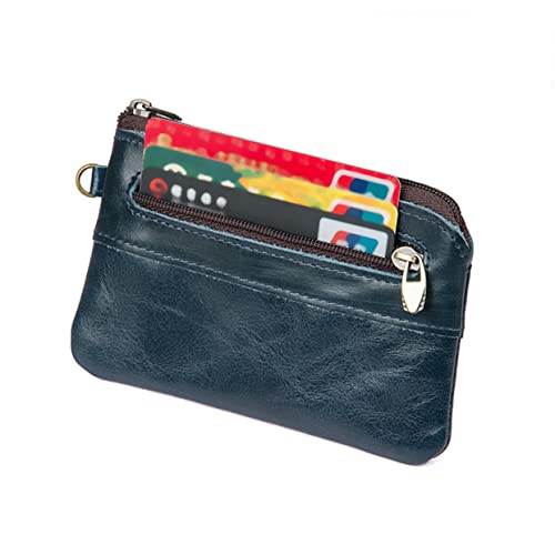 WATIIFUFU Retro Herren Geldbörse Mit Reißverschluss Ledertasche Für Männer Business Portemonnaie Tragbare Multifunktions-Tasche Für Studenten Und Angestellte von WATIIFUFU