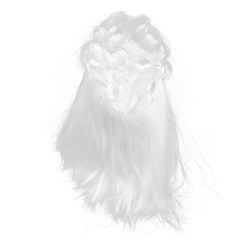 WATIIFUFU Richterperücke Für Männer Lockige Cosplay-perücke Weißer Richterkopfschmuck Herren-anwaltshaarteil Bühnen-performance-perücke Requisite von WATIIFUFU