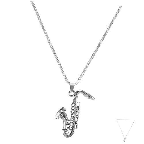 WATIIFUFU Saxophon Anhänger Kette aus Damen Charm Schmuck Leicht und Robust für Musikliebhaber zu Weihnachten Valentinstag Geburtstag von WATIIFUFU