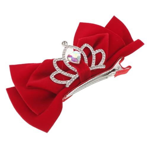 WATIIFUFU Niedliches Haar-accessoire Mit Schleifenclip-krone Für Mädchen Haarschleifen-dekorationen Für Mädchen Haarspangen-schleifen Für Kleinkinder von WATIIFUFU