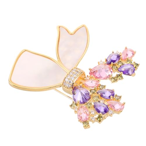 WATIIFUFU Schmetterling Brosche Damen Anstecknadel mit Funkelnden Strasssteinen Vielseitiges Schmuckstück für Hochzeiten Partys und Elegante Outfits Handgefertigte Sicherheitsbrosche für von WATIIFUFU