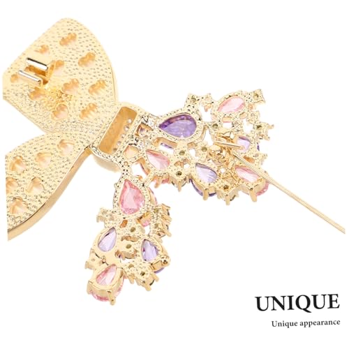 WATIIFUFU Schmetterling Brosche Pin Filigrane Strassverzierung Eleganter Anstecker für Damen Mäntel Kleider Pullover Vielseitiges Modeaccessoire für Hochzeit Verlobung Party von WATIIFUFU