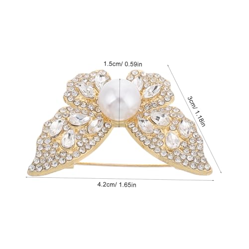 WATIIFUFU Schmetterlingsbrosche mit Funkelnden Kristallen Vielseitige Anstecknadel für Damen Modisches Accessoire für Kleidung Schal und Anzug Langlebig aus Zinklegierung und Strassstein von WATIIFUFU