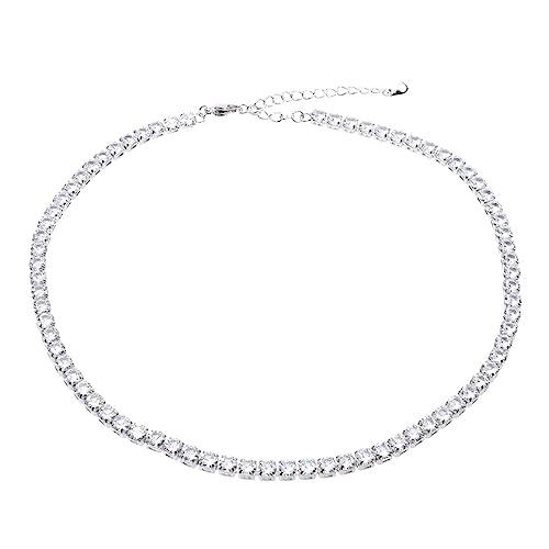 WATIIFUFU Halskette Mit Zirkonen Elegante Damen-kette Modischer Halsschmuck Aus Hochwertigem Material Als Geschenk Für Mädchen Und Frauen von WATIIFUFU