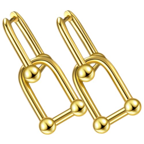 WATIIFUFU Statement Ohrringe Damen Ketten Glieder Design Dekorative Metallohrringe Einzigartige Tropfenförmige Ohrclips Damenschmuck für Alltag und Fest Stilvoll und Langlebig WATIIFUFU Statement Ohrringe Damen Ketten Glieder Design Dekorative Metallohrringe Einzigartige Tropfenförmige Ohrclips Damenschmuck für Alltag und Fest Stilvoll und Langlebig von WATIIFUFU