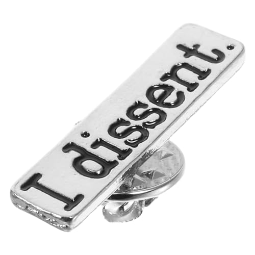 WATIIFUFU Stylische Buchstaben brosche Silberfarbener Ansteck pin für Kleidung Party Dekoratives Mode accessoire für Damen und Herren Modischer Kreativer Brustschmuck von WATIIFUFU