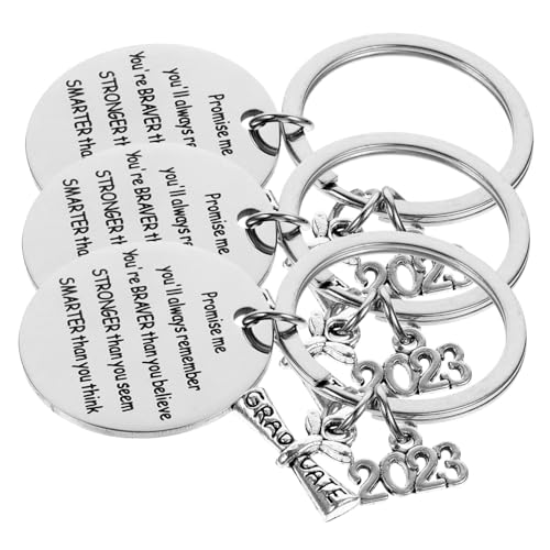 WATIIFUFU Elegante 3-teilige Abschluss-schlüsselanhänger Für Frauen Taschenanhänger Rucksack Hängende Dekorationen von WATIIFUFU