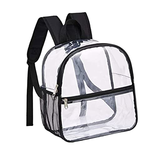 WATIIFUFU Büchertasche Transparenter PVC Rucksack Robuste Schultertasche Für Bücher Und Schulbedarf Durchsichtige Tasche 30 * 29 * 15cm Ideal Für Schule Reisen Und Freizeit Leicht Und Wasserdicht von WATIIFUFU