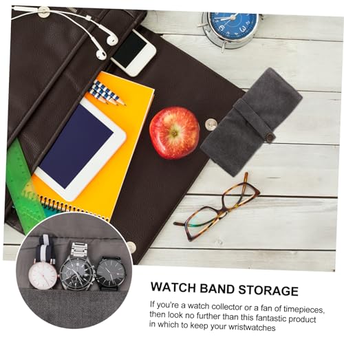 WATIIFUFU Uhren-organizer-rolle Aus Strapazierfähigem Canvas Reise-uhren-aufbewahrungstasche Faltbare Tasche Zum Schützen Und Lagern Von Damen Und Herrenuhren von WATIIFUFU