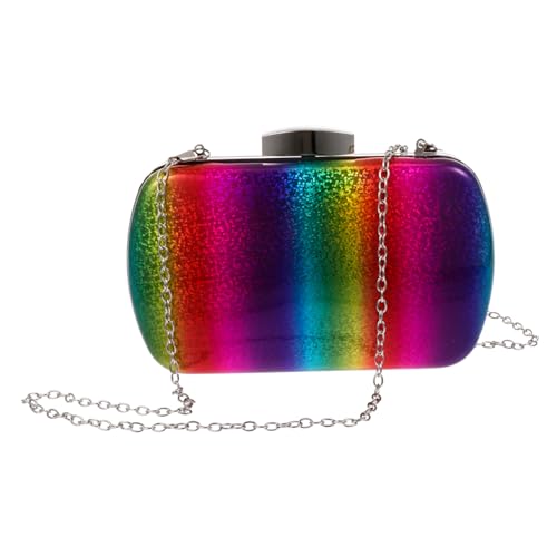 WATIIFUFU Versatile PU Clutch Bag mit Farbverlauf Damen Abendtasche Leicht und Tragbar Business für Hochzeit Party und Alltag von WATIIFUFU