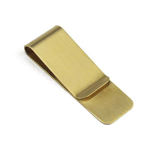 WATIIFUFU Messing Geldbeutel Clip Retro Vintage Kredit Bargeld Halter Clip Edelstahl-Messing-Material Für Dauerhaften Gebrauch Platz Zum Gravieren Für Persönliche Nachrichten Geschenk Für Fr von WATIIFUFU
