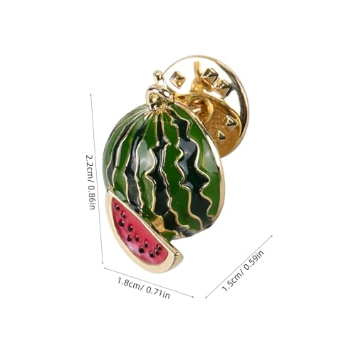 WATIIFUFU Wassermelonen brosche Collar Clip Modische Anstecknadel für Damen Pullover Schal Kragen Schmuck Süßer Wassermelonen lapel clip Langlebig und Einfach zu Befestigen von WATIIFUFU