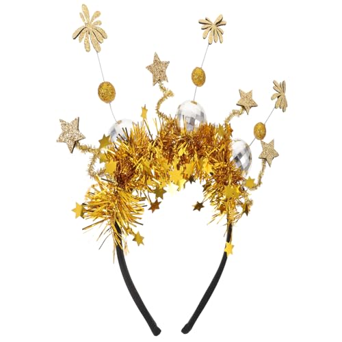 WATIIFUFU Disco Star Lametta Stirnband Silvester Party Favors Stirnband Haarband Für Erwachsene von WATIIFUFU