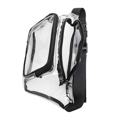 WATIIFUFU wasserdichte Transparente Hüfttasche aus PVC und Tragbare Verschleißfeste Bauchtasche mit Verstellbarem Gurt für Laufen Wandern Outdoor und Alltag Multifunktional für Damen und von WATIIFUFU