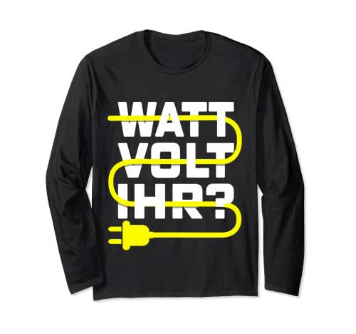 Elektriker Meister WATT VOLT IHR Herren lustig Elektriker Langarmshirt Elektriker Meister WATT VOLT IHR Herren lustig Elektriker Langarmshirt von WATT VOLT IHR T-shirt Herren lustig Elektriker