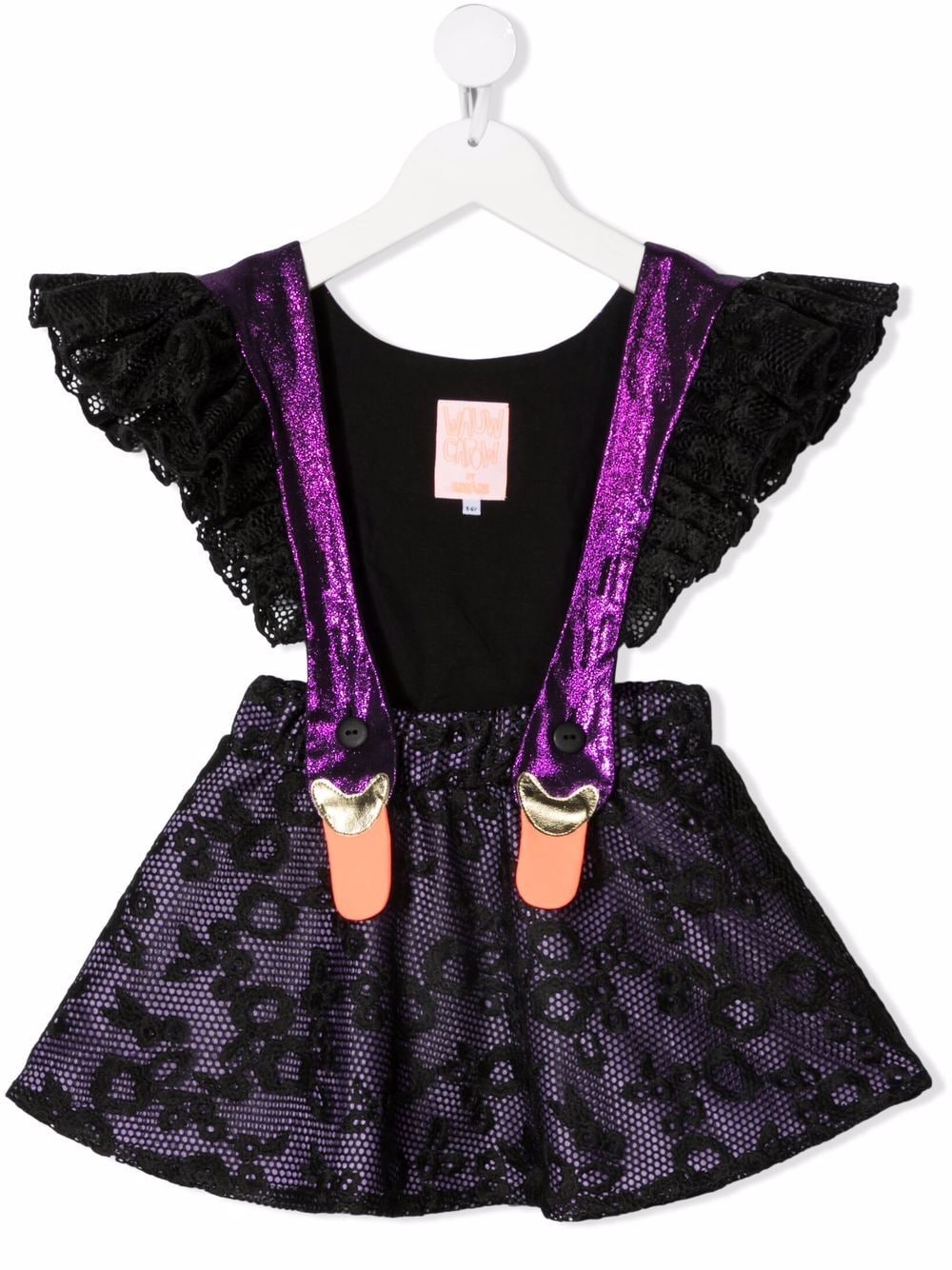 WAUW CAPOW by BANGBANG Bird Girl Frill Limited Kleid - Schwarz von WAUW CAPOW by BANGBANG