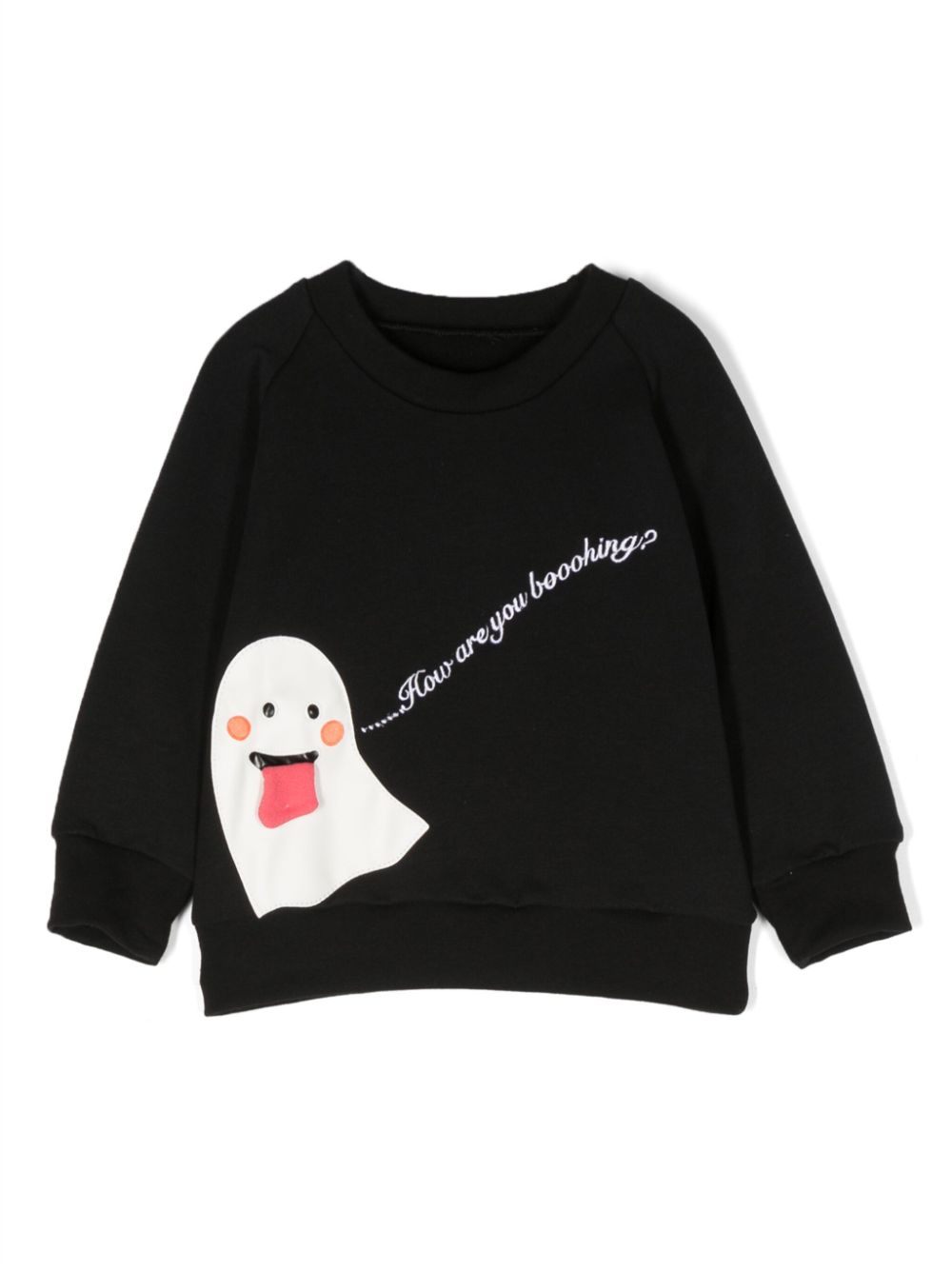 WAUW CAPOW by BANGBANG Booohing Sweatshirt aus Bio-Baumwolle - Schwarz von WAUW CAPOW by BANGBANG