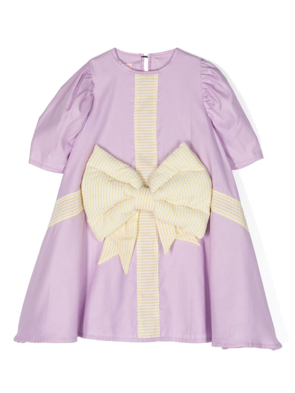 WAUW CAPOW by BANGBANG Ivy Bow Jerseykleid - Violett von WAUW CAPOW by BANGBANG