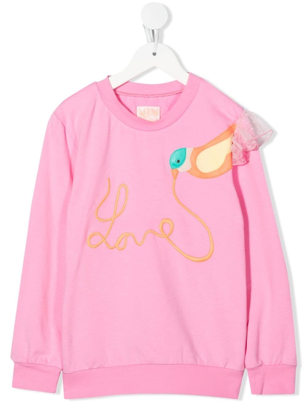 WAUW CAPOW by BANGBANG Lucia Love Sweatshirt - Rosa von WAUW CAPOW by BANGBANG