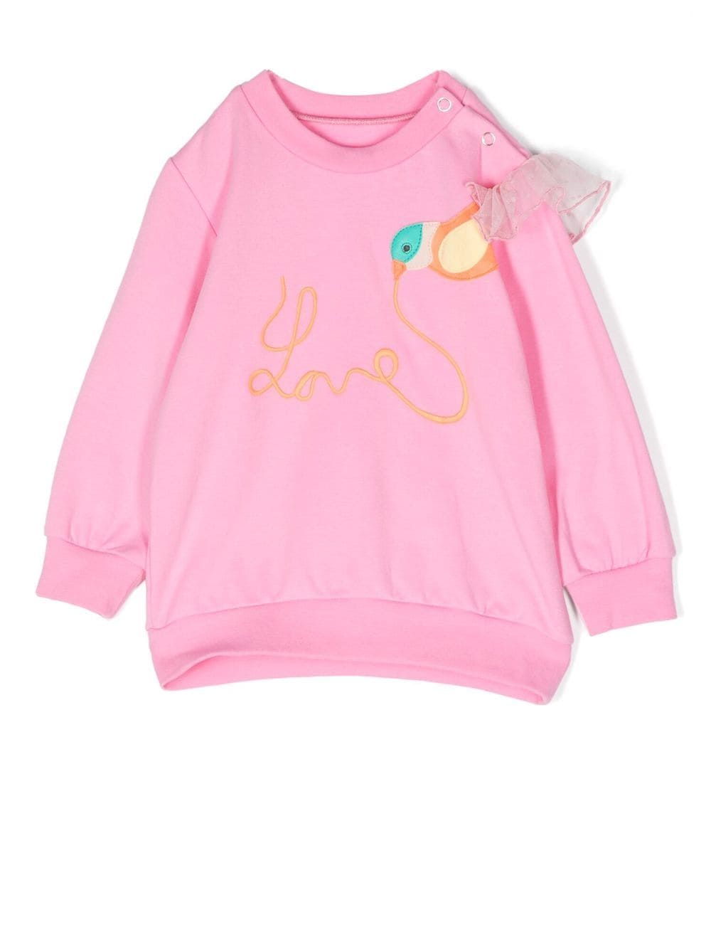 WAUW CAPOW by BANGBANG Lucia Love Sweatshirt - Rosa von WAUW CAPOW by BANGBANG