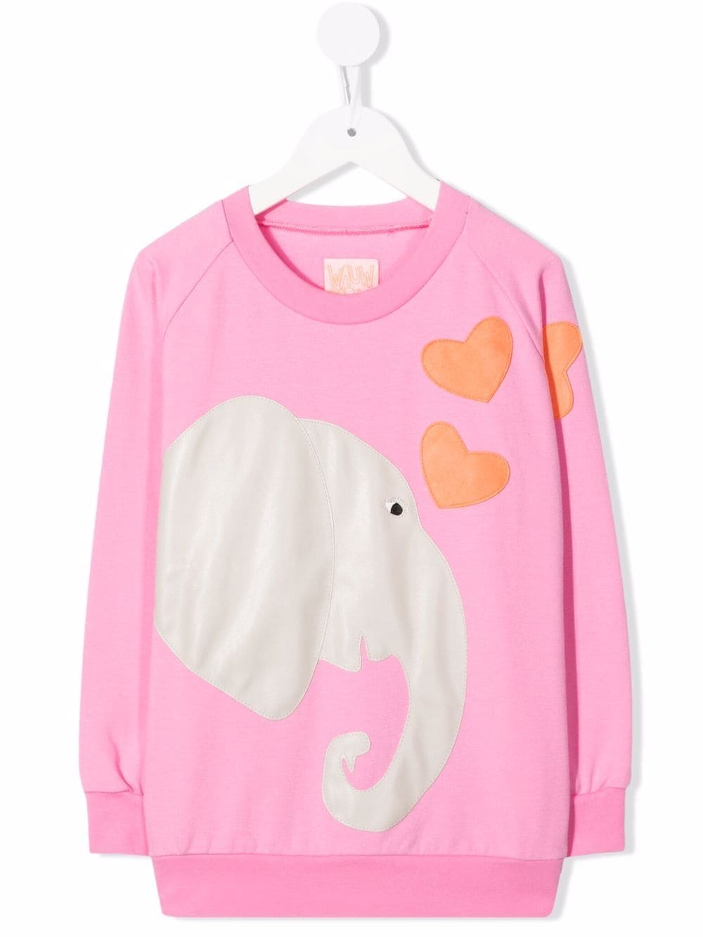 WAUW CAPOW by BANGBANG Pippi Sweatshirt - Rosa von WAUW CAPOW by BANGBANG