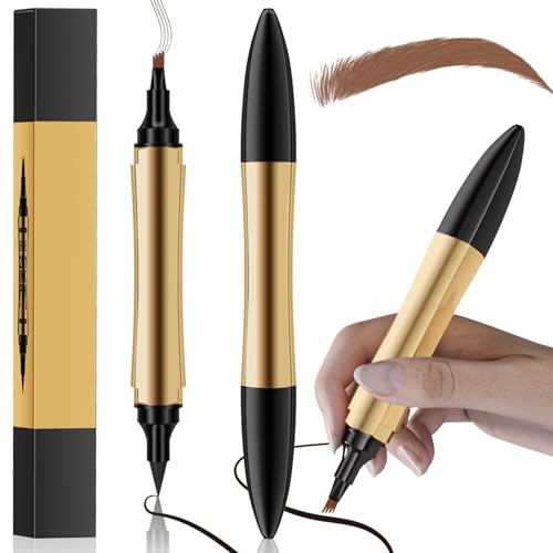 2024 Neu Magischer Augenbrauenstift, 3d augenbrauenstift wasserfest 2 en 1 Upgrade, microblading augenbrauenstift, Erzeugt Mühelos Natürlich Aussehende Brauen (Hellbraun) von WAVATA