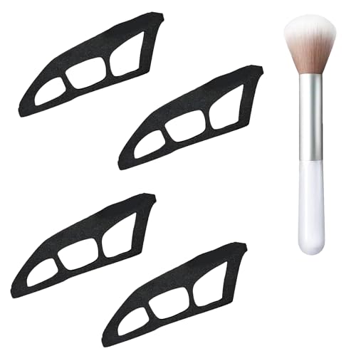WAVATA 4 Stück Eyetour Eyeshadow Tool, Lidschatten Schablone, Lidschatten Applikator Mit Bürste, Eyeliner Schablone für Anfänger, Schnelles Lidschatten Applikator WAVATA 4 Stück Eyetour Eyeshadow Tool, Lidschatten Schablone, Lidschatten Applikator Mit Bürste, Eyeliner Schablone für Anfänger, Schnelles Lidschatten Applikator von WAVATA